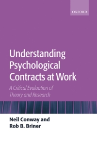 Cover image: Understanding Psychological Contracts at Work 9780199280650