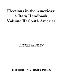 صورة الغلاف: Elections in the Americas: A Data Handbook 1st edition 9780199283583