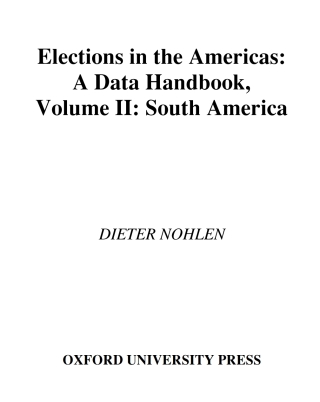Cover image: Elections in the Americas: A Data Handbook 1st edition 9780199283583
