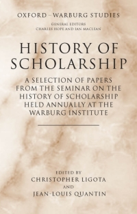 Cover image: History of Scholarship 1st edition 9780199284313