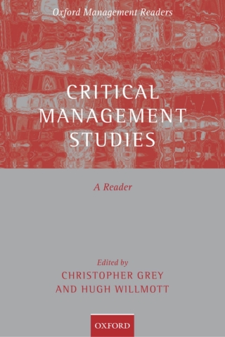 Imagen de portada: Critical Management Studies 1st edition 9780199286072