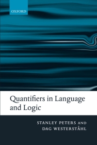 Cover image: Quantifiers in Language and Logic 9780199291267
