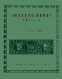 Imagen de portada: Sexti Properti Elegi 1st edition 9780198146742