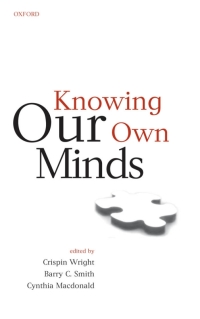 Immagine di copertina: Knowing Our Own Minds 1st edition 9780199241408