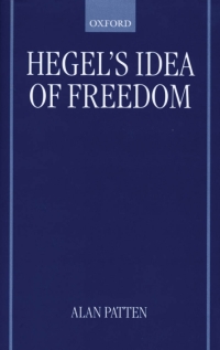 表紙画像: Hegel's Idea of Freedom 1st edition 9780198237709