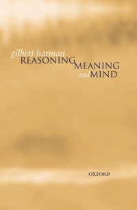 Cover image: Reasoning, Meaning, and Mind 9780198238027