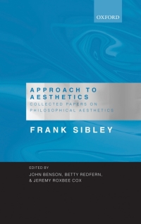 Cover image: Approach to Aesthetics 9780199204137