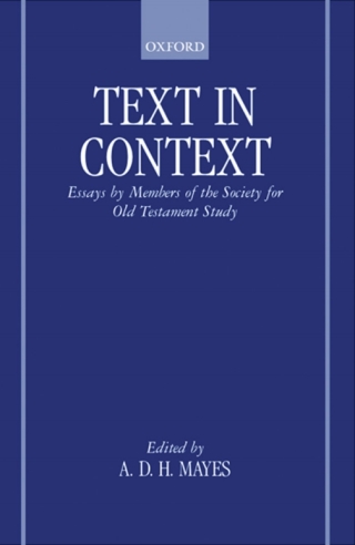 Imagen de portada: Text in Context 1st edition 9780198263913