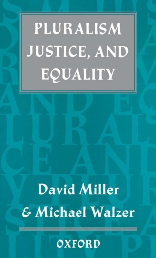 Cover image: Pluralism, Justice, and Equality 1st edition 9780198279372
