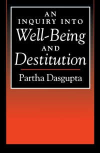 Cover image: An Inquiry into Well-Being and Destitution 9780198288350