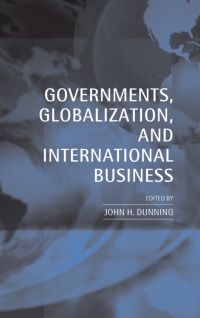 Cover image: Governments, Globalization, and International Business 1st edition 9780198296058