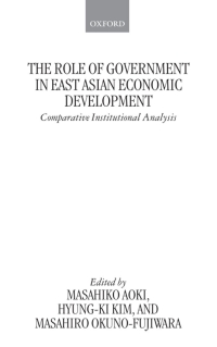 Titelbild: The Role of Government in East Asian Economic Development 1st edition 9780198292135