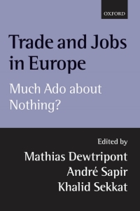 صورة الغلاف: Trade and Jobs in Europe 1st edition 9780198293606