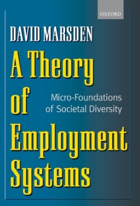 Cover image: A Theory of Employment Systems 9780198294238