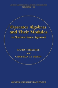 Cover image: Operator Algebras and Their Modules 9780198526599