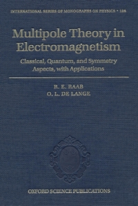 Titelbild: Multipole Theory in Electromagnetism 9780198567271