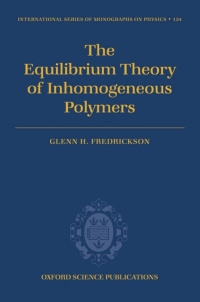 Omslagafbeelding: The Equilibrium Theory of Inhomogeneous Polymers 9780198567295