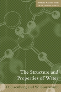 Cover image: The Structure and Properties of Water 9780198570264