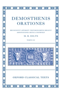 Cover image: Demosthenis Orationes III 1st edition 9780198721703