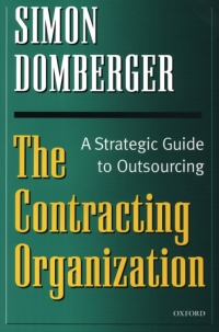 Cover image: The Contracting Organization 9780198774587