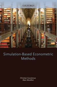 Cover image: Simulation-based Econometric Methods 9780198774754