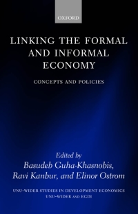 Imagen de portada: Linking the Formal and Informal Economy 1st edition 9780199237296