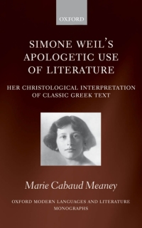 Cover image: Simone Weil's Apologetic Use of Literature 9780199212453