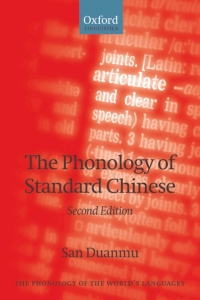 Imagen de portada: The Phonology of Standard Chinese 2nd edition 9780199215782