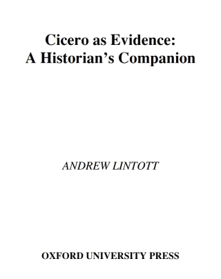 Cover image: Cicero as Evidence 9780199216444
