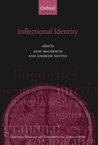 Imagen de portada: Inflectional Identity 1st edition 9780199219643