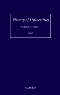 Cover image: History of Universities 1st edition 9780199227488