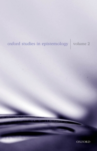 صورة الغلاف: Oxford Studies in Epistemology 1st edition 9780199237074