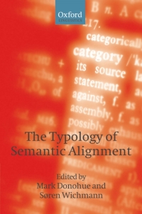 Cover image: The Typology of Semantic Alignment 1st edition 9780199238385