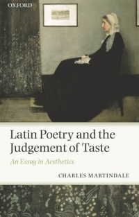 Imagen de portada: Latin Poetry and the Judgement of Taste 9780199216123