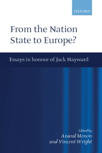 Cover image: From the Nation State to Europe 1st edition 9780199240739
