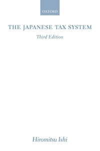 Imagen de portada: The Japanese Tax System 3rd edition 9780199242566