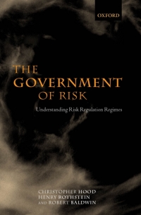 Imagen de portada: The Government of Risk 9780199270019