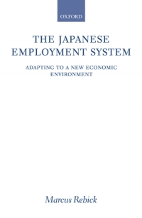 Cover image: The Japanese Employment System 9780199247240