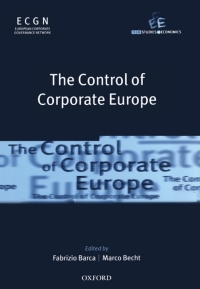 Cover image: The Control of Corporate Europe 1st edition 9780199257539