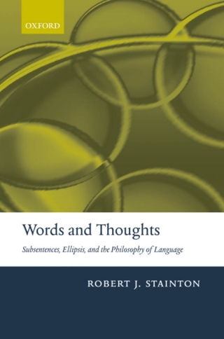Cover image: Words and Thoughts 9780199250387