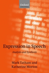 Imagen de portada: Expression in Speech 9780199208777