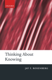 Titelbild: Thinking about Knowing 9780199251339