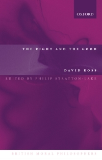 Imagen de portada: The Right and the Good 9780199252657