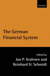 Immagine di copertina: The German Financial System 1st edition 9780199253166