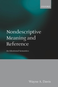 Cover image: Nondescriptive Meaning and Reference 9780199261659