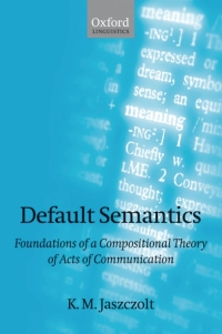 Cover image: Default Semantics 9780199261987