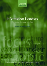 Cover image: Information Structure 9780199262595