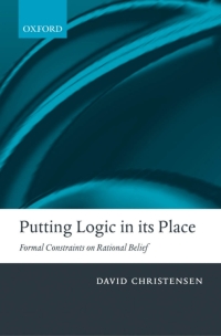 Cover image: Putting Logic in its Place 9780199263257