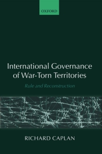 表紙画像: International Governance of War-Torn Territories 9780199263455