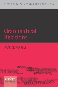 Cover image: Grammatical Relations 9780199264025